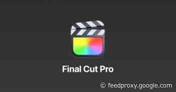 Apple releases updates for Final Cut Pro, iMovie, Motion, and Compressor for Mac