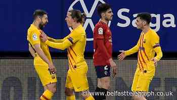 Barcelona win at Osasuna to close within two points of LaLiga summit