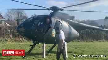 Covid: Helicopter flew from Salford to Preston for sandwich