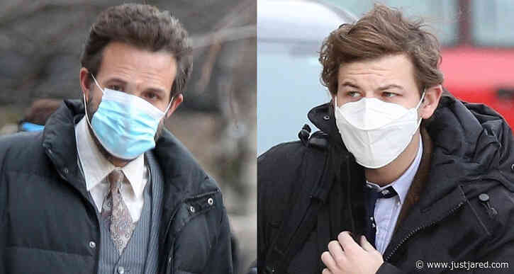 Ben Affleck & Tye Sheridan Stay Safe on Set of 'The Tender Bar' in Boston