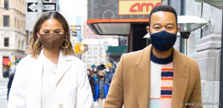 Chrissy Teigen & John Legend Hold Hands During Day Out in NYC