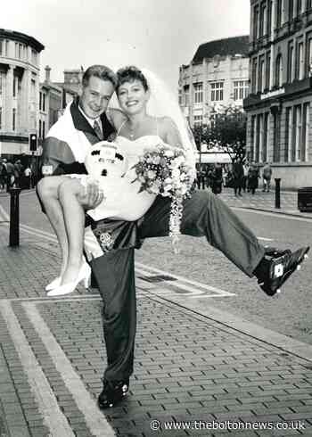 Bolton wedding couple celebrated big match at Burnden Park!