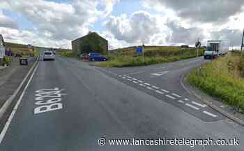 'Awaiting recovery, on way to hospital' Fire crews find note of windscreen as car overturns and crashes into Belthorn wall