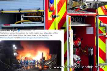 Fire at waste recycling plant in New Southgate under investigation