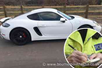 Two Porsches stopped by police for speeding and no MOT