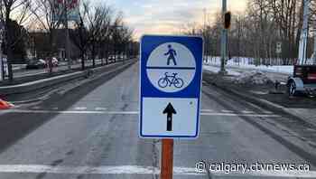 Pedestrians and cyclists rule Calgary's Memorial Drive once more