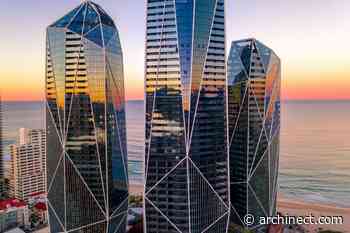 Oppenheim Architecture unveils images of their crystal quartz-inspired luxury towers in Australia - Archinect
