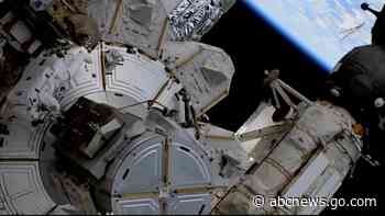 Spacewalkers finish solar panel prep for station power boost