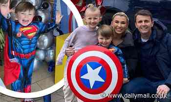 Billie Faiers celebrates son Arthur's fourth birthday with a lavish superhero party