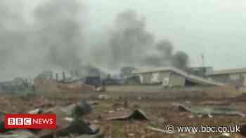 Huge explosions rock Equatorial Guinea's main city
