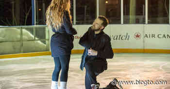 Toronto man pulls off surprise proposal at the city's favourite backyard skating rink - blogTO