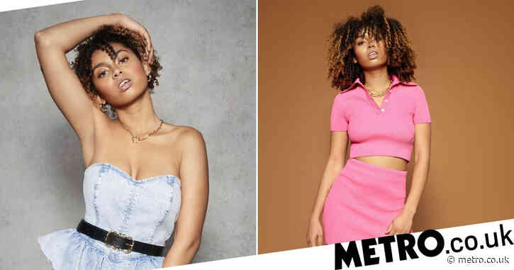 Mel B’s oldest daughter Phoenix Brown is as fierce as her Spice Girl mum as she models for George at Asda