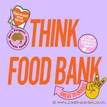Think Food Bank project uses stickers to prompt people to contribute - Creative Review