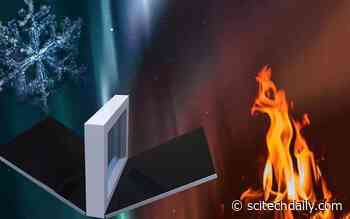 Radiative Cooling and Solar Heating From One System – No Electricity Needed