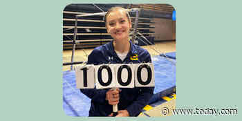 College gymnast scores perfect 10 wearing a mask — see her history-making routine