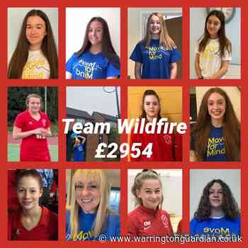 Warrington junior netballers shine in fundraising challenge