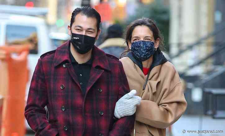 Katie Holmes & Emilio Vitolo Jr. Run Into a Friend During Monday Afternoon Stroll