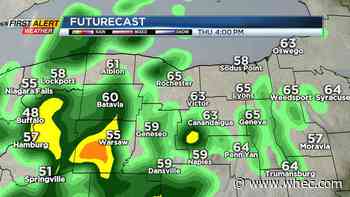 First Alert Weather: Mild weather through midweek, with showers arriving Thursday