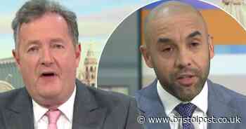 Bristol reacts after Alex Beresford causes Piers Morgan to walk off