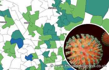 Covid cases near zero in large parts of Enfield and Haringey
