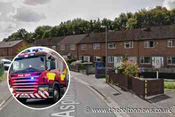 Fire crews tackle house fire Aspinall Crescent, Little Hulton