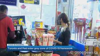 Coronavirus: Toronto, Peel Region move into grey-lockdown zone | Watch News Videos Online - Globalnews.ca