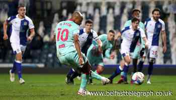 Andre Ayew scores penalty for fourth game running as Swansea held by Blackburn