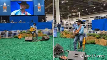 Country music star Cody Johnson performs for Houston rodeo's junior exhibitors - KTRK-TV