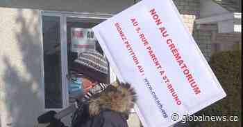 Saint-Bruno residents protest plans for crematorium development - Global News