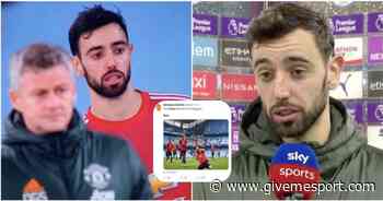 Man Utd mocked for tweet backing Bruno Fernandes after scoring in Man City win - GIVEMESPORT