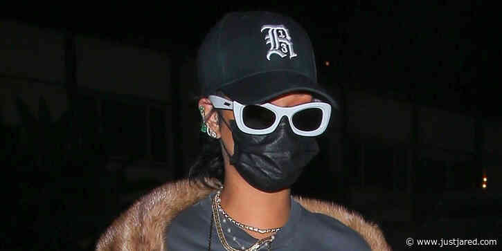 Rihanna Rocks Baggy Camo Pants While Out To Dinner in Santa Monica