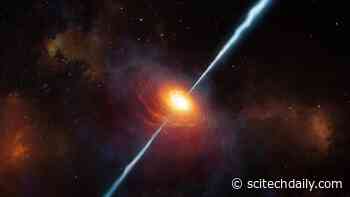 New Clues About Early Universe From Black Hole Powered Cosmic Jet 13 Billion Light-Years From Earth