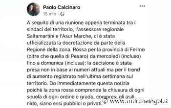 Fermo e Pesaro: da mercoledì le due province diventano 'rosse'! L'annuncio del sindaco di Fermo - marcheingol.it