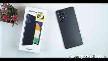 Samsung Galaxy A52 5G Unboxing Video Shows Design, Specifications Ahead of Launch