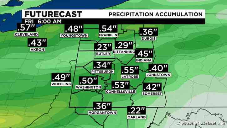Pittsburgh Weather: Rain Showers Pick Up Throughout The Day