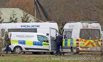 Sarah Everard: Forensics pictured at Kent investigation site