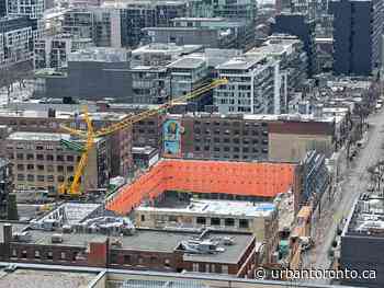 First Crane Installed for Landmark 'KING Toronto' Development - Urban Toronto