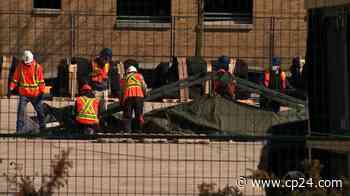 Field hospital being set up outside Toronto's Sunnybrook hospital in preparation for possible third wave of COVID-19 - CP24 Toronto's Breaking News