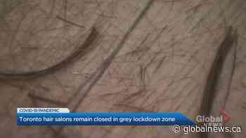Hair stylists in Toronto and Peel Region remain shut down amid lockdown measures | Watch News Videos Online - Globalnews.ca