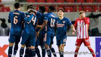 Arsenal strike twice late on to take control of Europa League tie