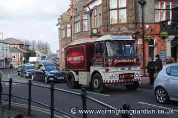 Popular mechanic escorted to funeral by retro 1950s lorry