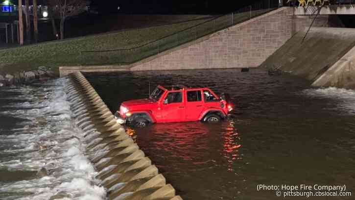 Jeep Found Just Beyond Spillway Of Centre County Dam