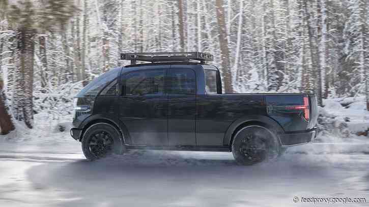 Canoo electric pickup debuts with unique styling and features