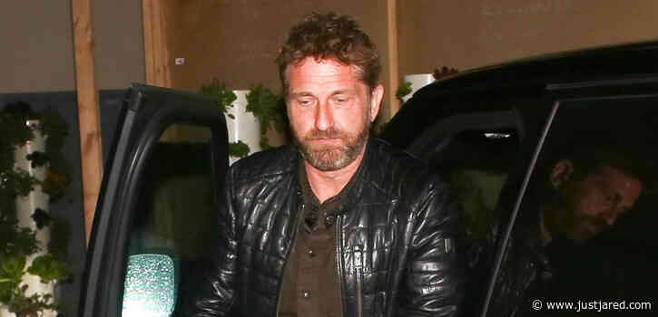 Gerard Butler Arrives at Celeb Hotspot Craig's for Dinner with Friends