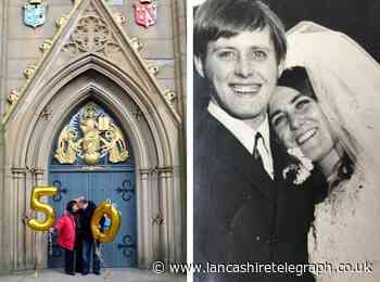 Husband recreates Blackburn wedding proposal for 50th anniversary