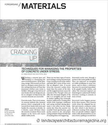 CRACKING UP - Landscape Architecture Magazine