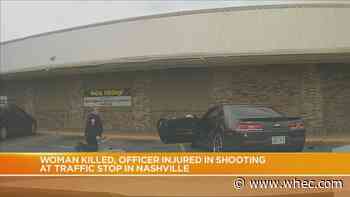 Traffic stop shooting leaves Nashville officer wounded, woman dead