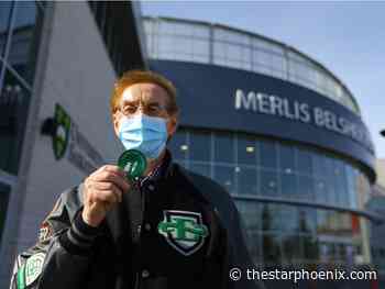 'It's humbling': Merlis Belsher receives COVID vaccination inside namesake building