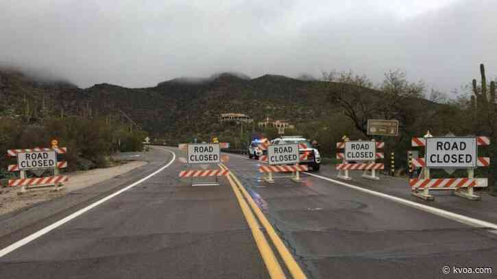 Road to Mt. Lemmon closed at the base
