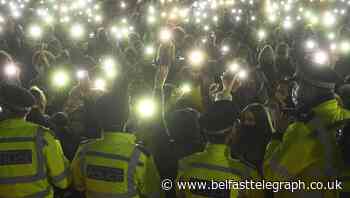 In pictures: Sorrow and anger as women pay tribute to Sarah Everard